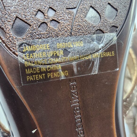 Naturalizer Jamboree N5 Comfort Womens Leather Sandals Gladiator Flats Size 10 - Picture 5 of 11